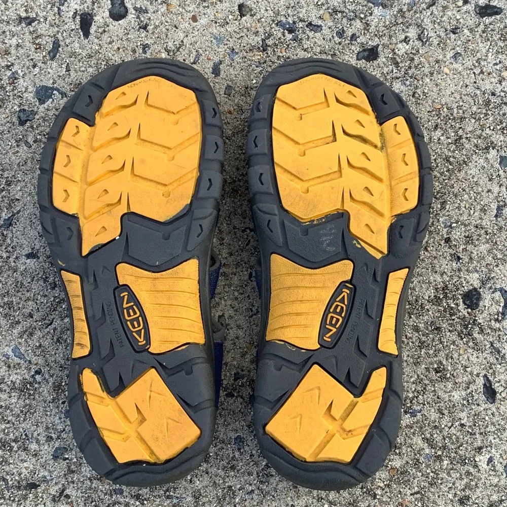 Keen Newport H2 Waterproof Hiking Sandals Blue Yellow Mens Outdoor Water Size 5